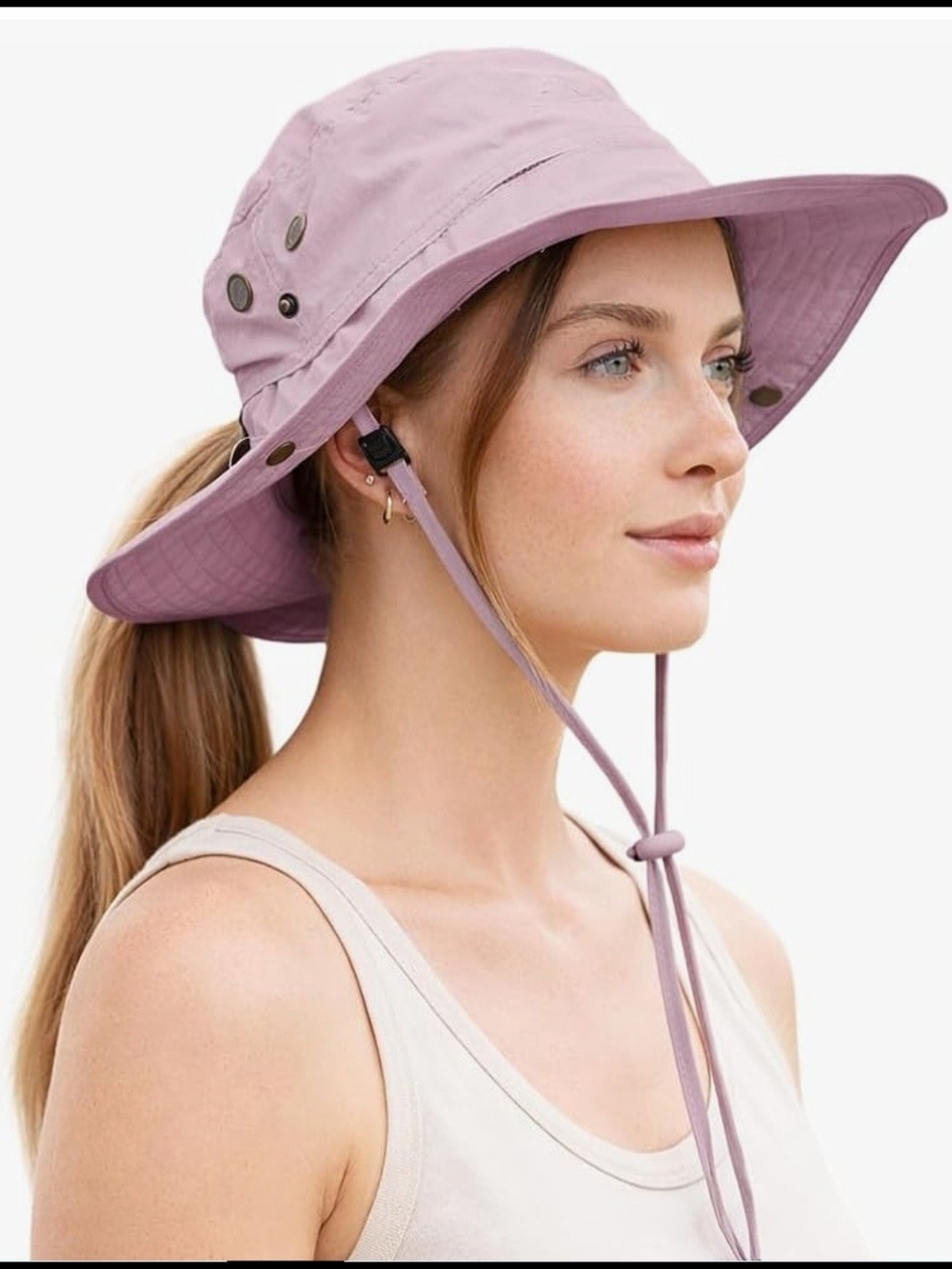 Wide Brim UPF Sun Hat - Lavender